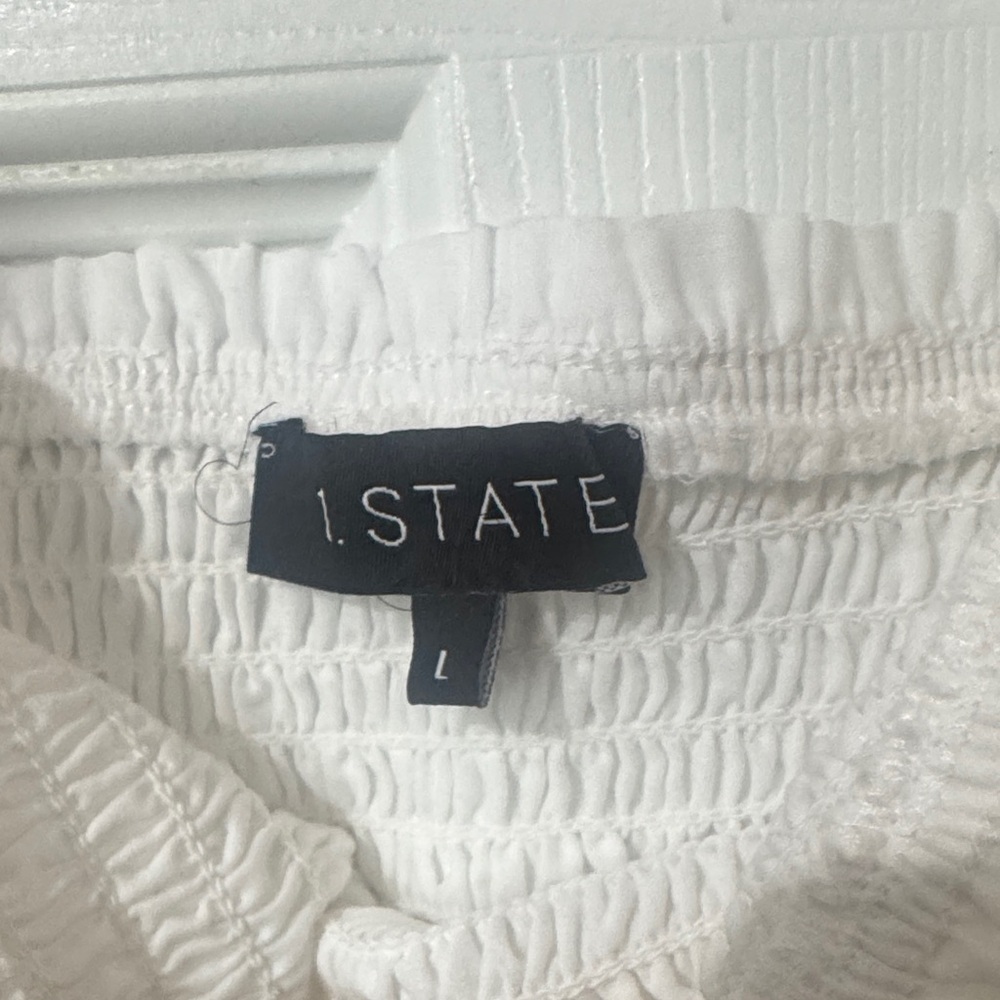 1. State White Ruffle Mini Dress - Picture 4 of 4